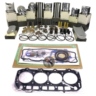 6D105 Reconstruir kits de revisão para partes de motores Komatsu